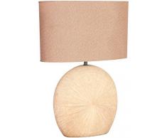 ACTION by WOFI 845601236100, Tischleuchte, Keramik, 60 watts, E27, Braun, 37 x 28 x 53 cm