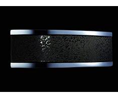 Fischer & Honsel Wandleuchte, Metall, dunkelbraun/aluminium, 36 x 11 x 7 cm