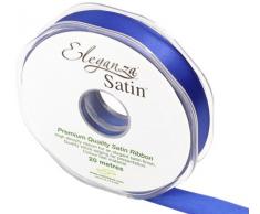 Eleganza 15 mm x 20 m Satinband doppelseitig, Royal Blau