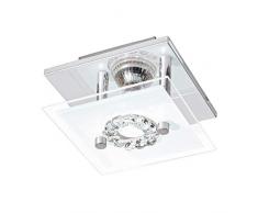 EGLO RONCATO Wand- / Deckenleuchte, Edelstahl, 3 W, chrom