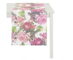 APELT 3039_48x140_35 Tischläufer 3039 Rosen, circa 48 x 140 cm, Farbe 35