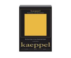 Kaeppel Spannbettlaken, Jersey, Gelb, 200 cm x 200 cm