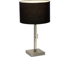 Brilliant New York Tischleuchte 52cm Textilschirm eisen/schwarz, 1x E27 geeignet für Normallampen bis max. 60W