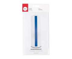 Rayher 3103709 Verzierwachs, mittelblau, 2 Verzierwachsplatten 20 x 10 cm, Wachsfolie zum Kerzen verzieren, Kerzenwachs, Wachsfolie