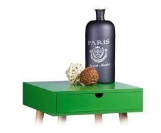 Relaxdays Dekoflasche mit Aufdruck, Bodenvase 32 cm, Vintage Stil, HBT: 32 x 13,5 x 13,5 cm, schwarz matt