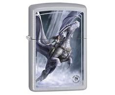 Zippo Anne Stokes - Satin Finish - Spring 2017 Feuerzeug, Chrom, Silber, one Size
