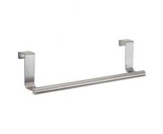 iDesign Forma Handtuchstange, kleiner Handtuchhalter aus Edelstahl, silberfarben