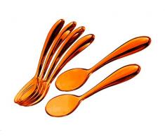 Guzzini Art and Cafe Teelöffel 6 Stück orange