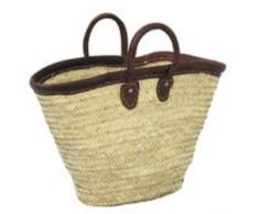 NON DEFINIE Babytragetasche aus Palisanderholz mit Lederrand