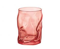 Bormioli Rocco Sorgente Trinkgläser, Koralle, 2 Einheiten