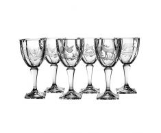 Crystaljulia Weinglas, Glas, 300ml, 9 x 9 x 19 cm, 6-Einheiten