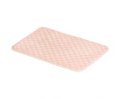 AmazonBasics - Badematte, Wellen-Struktur, Memory-Schaum, Rosa, 50 x 80 cm