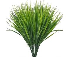 Warmter Künstliche Pflanzen Outdoor Greenery Faux Kunststoff Weizen Gras Sträucher Innen Außen Grün Veranda Büro Hochzeit Decor UV-Beständig Pflanze