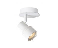Lucide SIRENE-LED - Deckenstrahler Badezimmer - Ø 10 cm - LED Dim. - GU10 - 1x5W 3000K - IP44 - Weiß