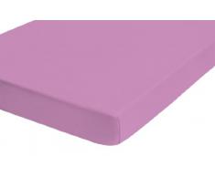 biberna 2744 Biber Spannbetttuch, Reaktiv gefÃ¤rbt, nach Ãko-Tex Standard 100, ca. 180 x 200 cm bis 200 x 200 cm, orchidee