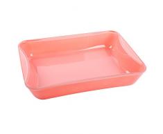 Bohemia Cristal 093 012 311 Play of Colors Cooking Brat-und Backschale eckig ca. 3,5 ltr. Rose aus hitzebeständigem Borosilikatglas Auflaufform, Glas, 35 x 26.8 x 6.2 cm