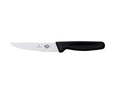 Victorinox Tranchiermesser, 18cm, Gerade und Schmale Klinge, Edelstahl, rostfrei, spülmaschinengeeignet, schwarz