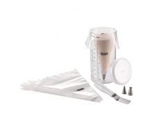 Kaiser Dekorier-Set, 31-teilig, für Muffins oder Cupcakes, Messbecher, Winkelpalette, Einweg-Spritzbeutel mit Adapter und 3 Tüllen