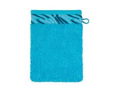 frottana Shadow Waschhandschuh 15 x 20 cm aus 100% Baumwolle, turquoise