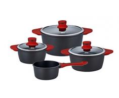 ELO 63005 Lava 4 teilig Topfset, Aluguss, schwarz, 0 cm, 4-Einheiten