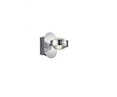 Trio Leuchten LED Wandleuchte, Metall, Integriert, 2.3 W, Chrom, 13.5 x 7.5 x 12 cm