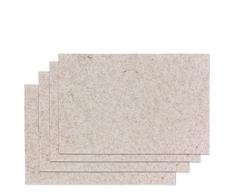 Kela 12325, Tisch-Set Alia 4tlg, Filz, 45 x 30 x 0,4 cm, Beige