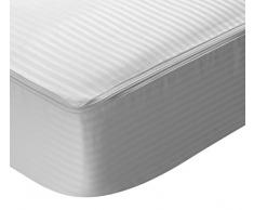Pikolin Home - Matratzenschoner Cutí, 100% Baumwolle, 90 x 200 cm, Bett 90, weiβ