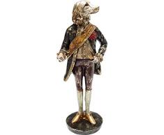 Kare Design Deko Objekt Courtier Dog, Deko Skulptur in Hunde Form, Lustiges Accessoire für den Wohnbereich, (H/B/T) 21x8,5x6,5cm