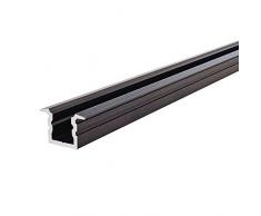 Reprofil LED Profil ET-02-05 hohes T-Profil für 5-5,7 mm LED Stripes, 2000 mm, schwarzmatt gebürstet 975183