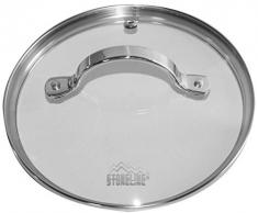 STONELINE Professional Edelstahl Glasdeckel 16 cm, passend für Pfannen und Töpfe