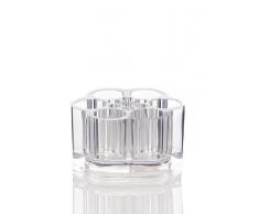 Compactor Kosmetik Organizer Kosmetikbox Ø 9 cm, Polystyrene, Transparent, Nicht zutreffend