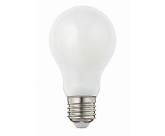 Hellum 206203 LED-Filament-GlÃ¼hlampe A60, E27, 4W, entspricht 34 Watt, 380 Lumen, matt, A++, warm-weiÃ 2700K, 330Â° Abstrahlwinkel, 25000 Stunden, innen und auÃen, Glas, 4 W, 6 x 6 x 11 cm