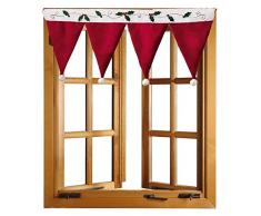 THEE Fensterdekoration, Weihnachtsblume, für Vorhänge Christmas Hat