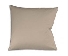 Fleuresse Colours Kissenbezug, Mako Satin, Taupe, 40 x 80 cm