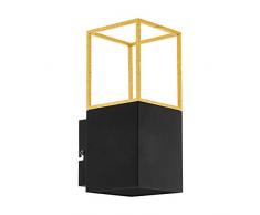 EGLO MONTEBALDO Wandleuchte, Stahl, 5 W, schwarz, gold