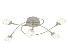 Briloner Leuchten LED Deckenstrahler, Farbsteuerung/Farbwechsel mit Fernbedienung inkl. 16 Farbprogrammen, dimmbar, Deckenleuchte, Deckenlampe, Spots, LED Strahler, Wohnzimmerlampe, Deckenspot, Lampe Kinderzimmer, Deckenbeleuchtung,