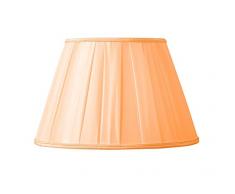 Lampenschirm, Plissee, klassische Form, Ø 45 x 24 x 30 cm (handplissé), Mandarine