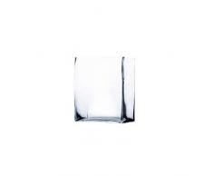 WGV Glasvase, rechteckig, 5 x 13 x 15 cm, transparent