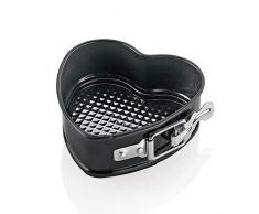 Küchenprofi Springform Herz 12cm in schwarz, Metall, 12 x 12 x 5 cm