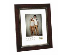 Deknudt Frames S42LF9-20.0X28.0 Bilderrahmen, Holz, 30 x 24 x 1,5 cm, Braun/Schwarz