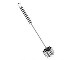 IBILI Backform Blumenrosette gerade 6,2x4 cm aus Edelstahl, Silber, 16 cm