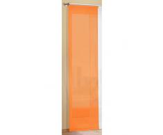 Gardinenbox Preisgünstiger Flächenvorhang Schiebegardine, Transparent, Unifarben, mit Zubehör, 245x60, Orange, 85589