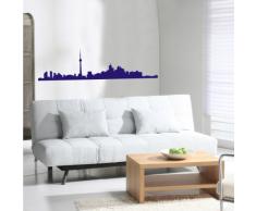 INDIGOS 4052166101929 Wandtattoo w516 Skyline Toronto Wandaufkleber 120 x 31 cm, blau