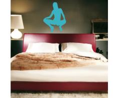 INDIGOS 4052166092463 Wandtattoo W491 Sexy Frau Girl Wandaufkleber 80 x 61 cm, tÃ¼rkis