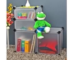 ts-ideen Schrank Kinderregal Bad Flur Steck Regal Standregal Kommode Sideboard 77 x 77 cm