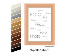 Rahmen nach Maß U1004202000 Bilderrahmen MDF Apollo ahorn dekor komplett mit Normalglas, 20 x 20 cm