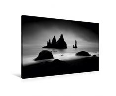 Calvendo Premium Textil-Leinwand 90 cm x 60 cm quer, Dyrholaey, Island | Wandbild, Bild auf Keilrahmen, Fertigbild auf echter Leinwand, Leinwanddruck Natur Natur