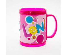 H&H 03873010039 Kinderbecher - Namensbecher, Kunststoff, Mehrfarbig