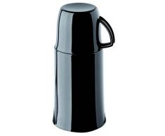 Helios Isolierflasche Elegance, 0,25 Liter, Kunststoff, schwarz, Henkelbecher