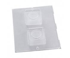 efco 9500003 Gießform Teelicht quadratisch 2-teilig, klar, DIN A4